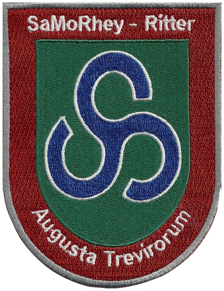 SaMoRhey-Orden: gestickter Ärmelaufnäher der Augusta Trevirorum